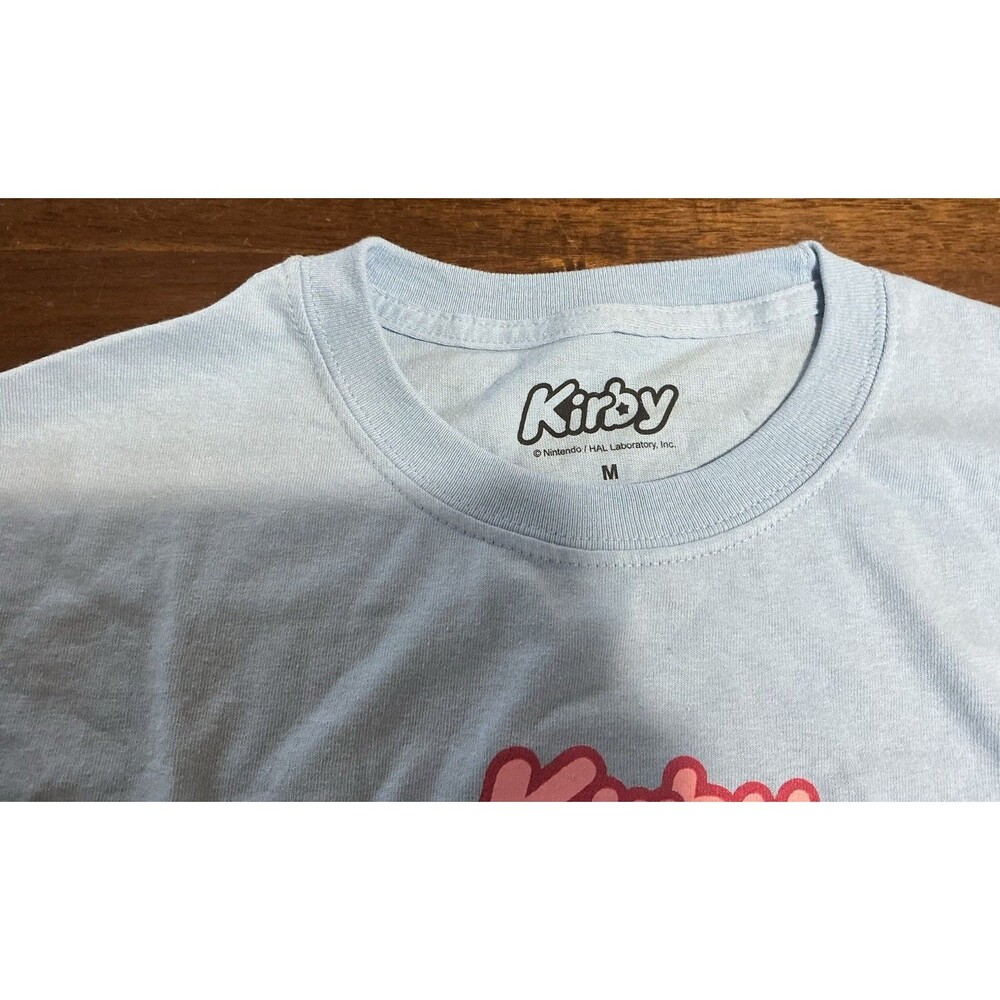 Nintendo Kirby Star Wand Portrait T-shirt Light Blue Size Medium - Picture 2 of 3